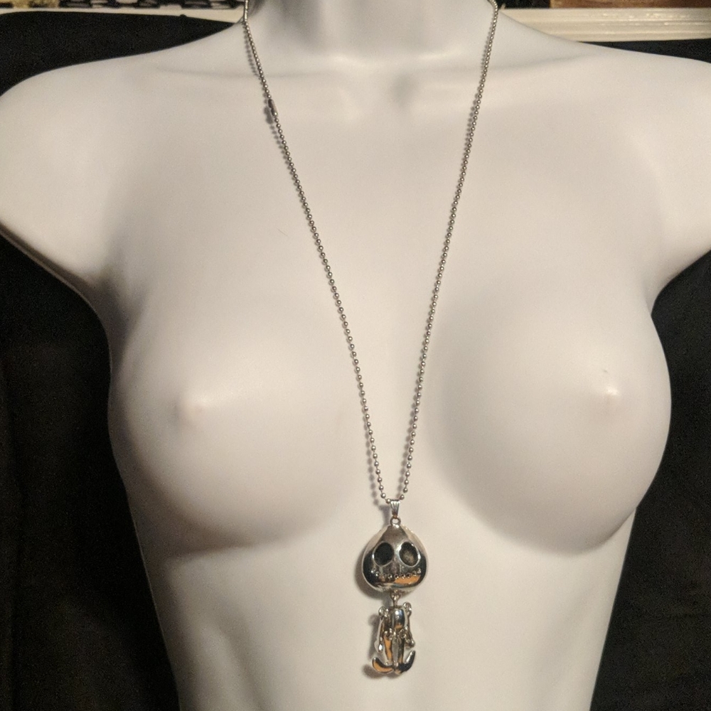 Spooky Box Club Dangling Skeleton Necklace